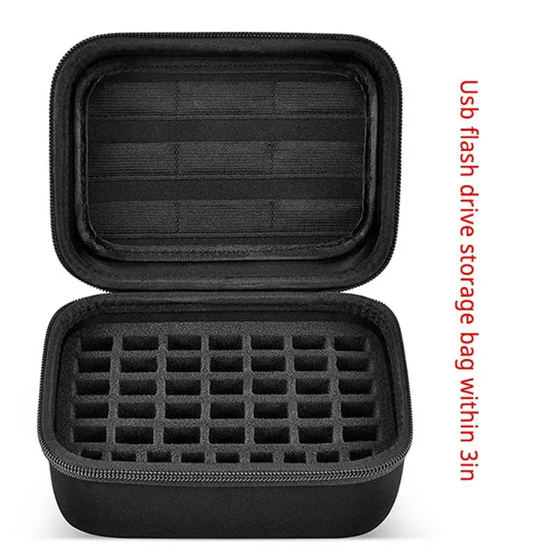 Large Capacity USB Flash Drive & SD Card Storage Box Case