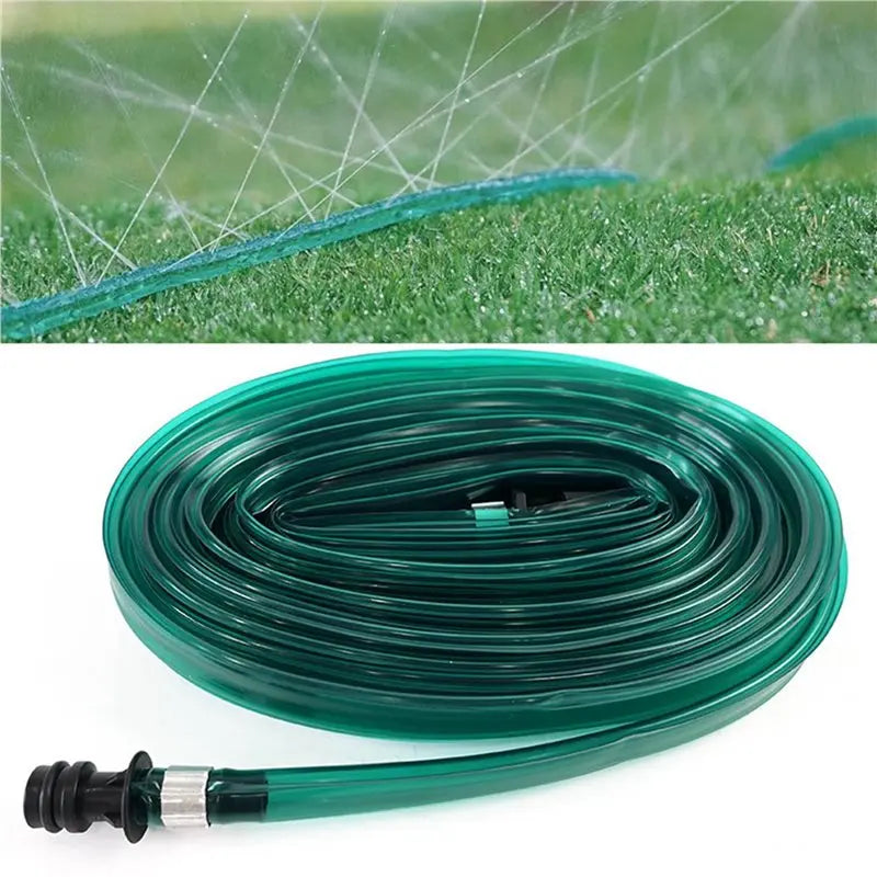 PVC Flat Soaker Sprinkler Hose 10m | Garden Irrigation – 2 Pack