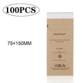 100Pcs Disposable Sterilization Bags for Nail Tools | Kraft Paper