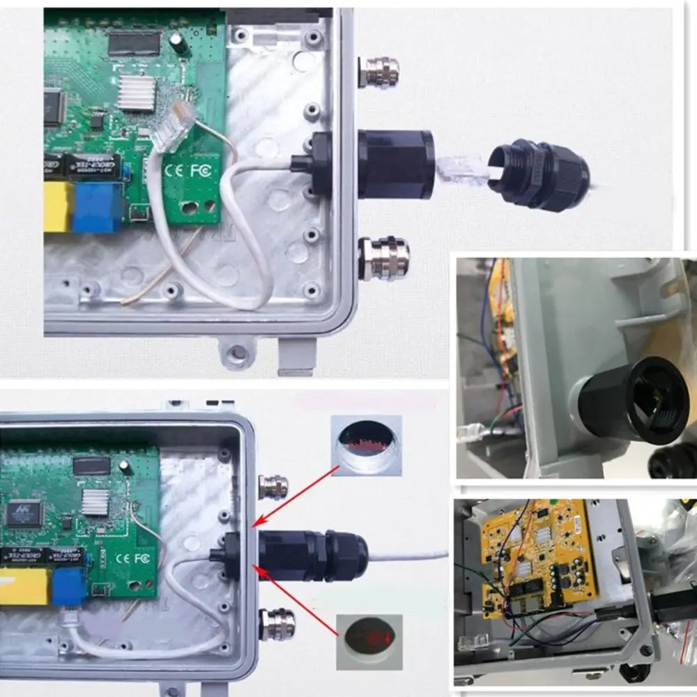 Waterproof RJ45 Male to Female Ethernet Connector IP68 Outdoor