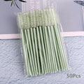 50-Pack Disposable Mascara Wands & Eyelash Spoolie Brushes
