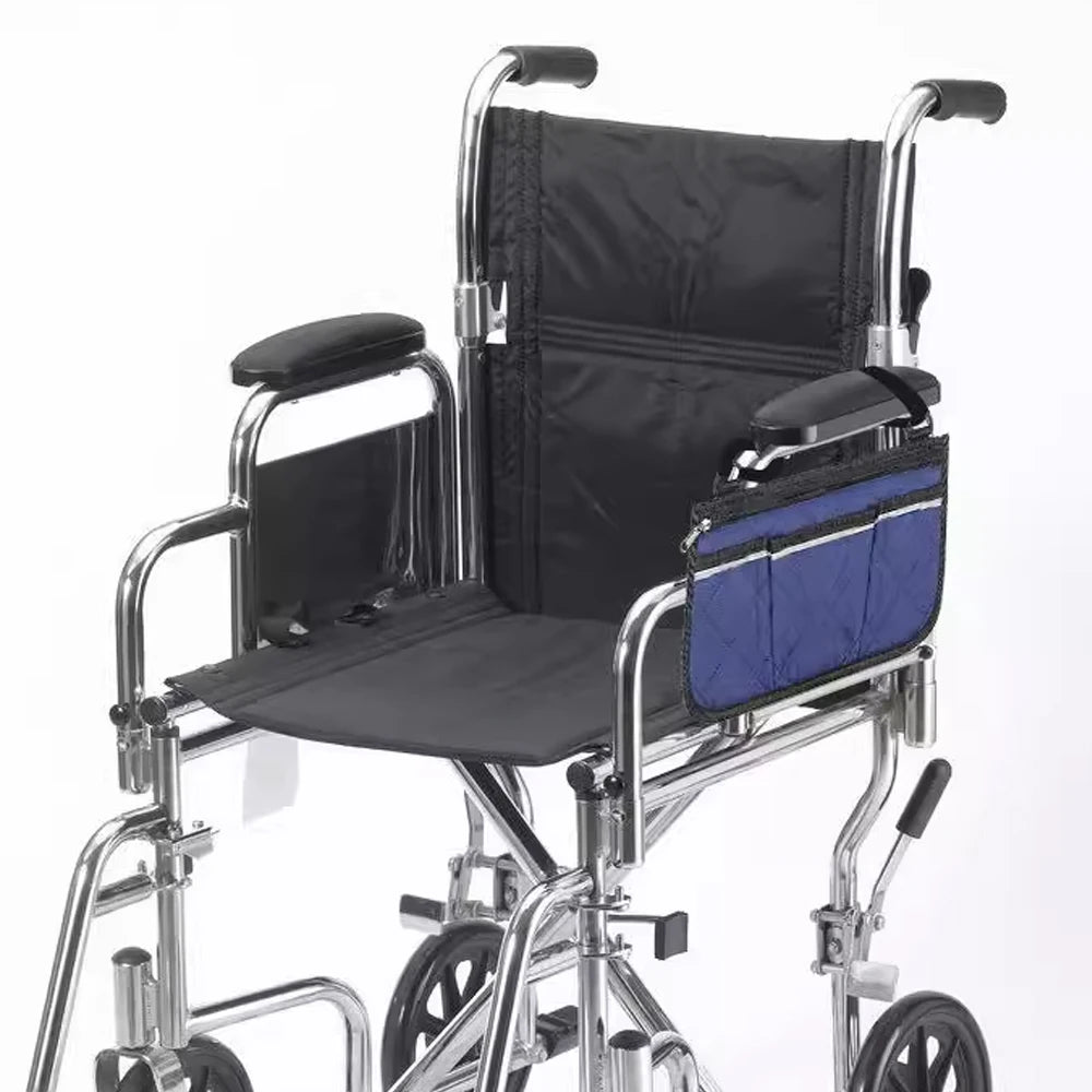 Wheelchair Armrest Side Storage Bag – Large Capacity Pouch