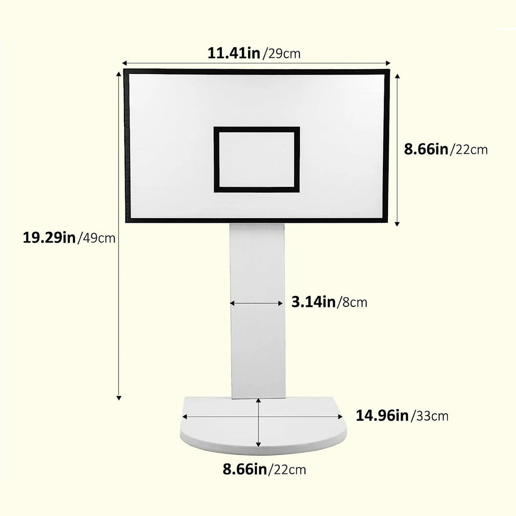 Wall-Mount Basketball Hoop Trash Can Storage Rack – Fun Gift