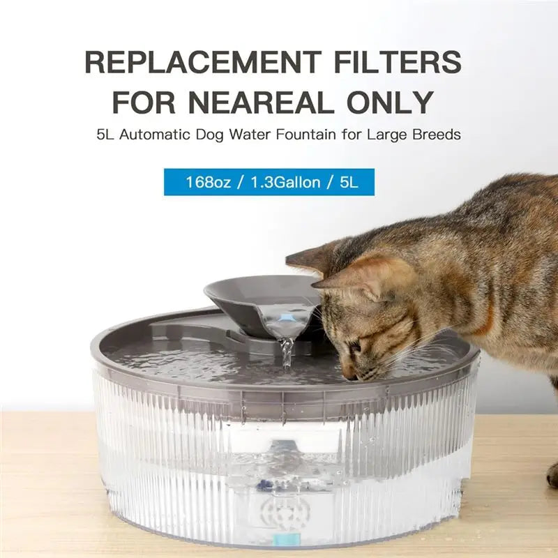 Pet Water Fountain Replacement Filters & Sponges 6+6 Pack