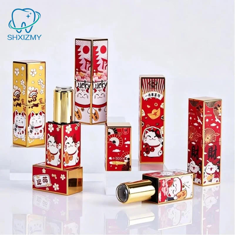 Refillable 12.1mm Lipstick Tube | Embossed 3D Print Design