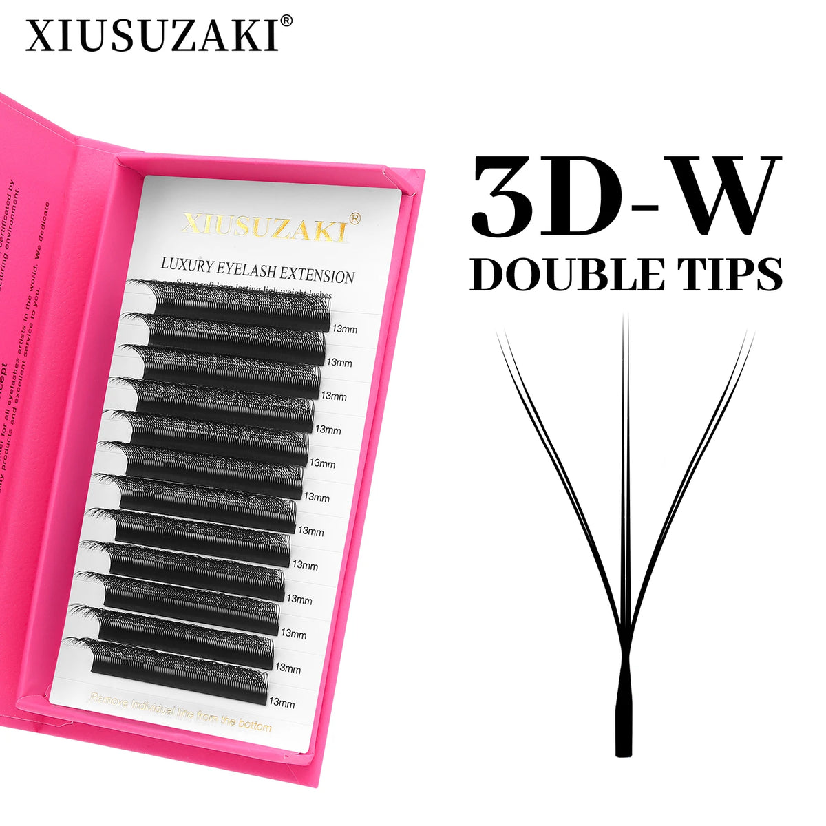 XIUSUZAKI W-Shape Premade Fan Lash Extensions 2D–8D YY