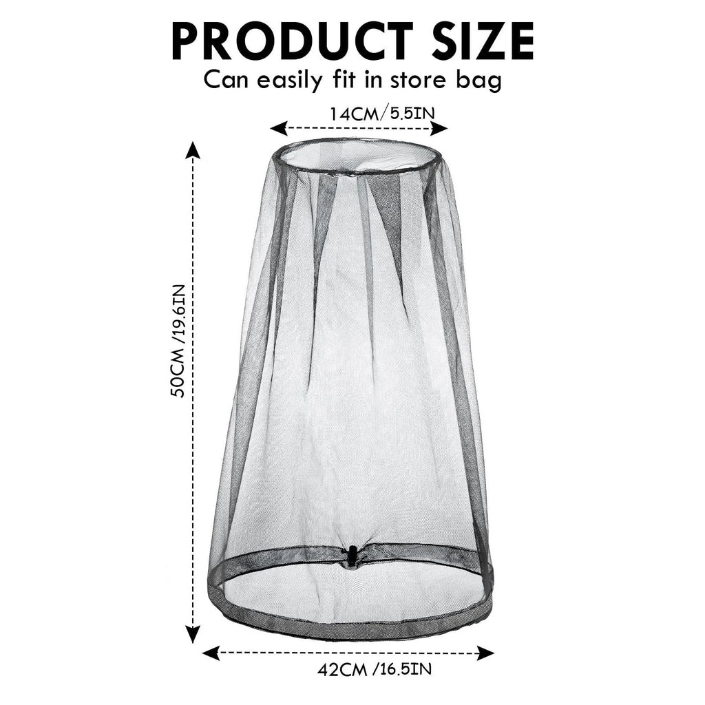 Bug Mesh Head Net Hat – Outdoor Mosquito Face Protector