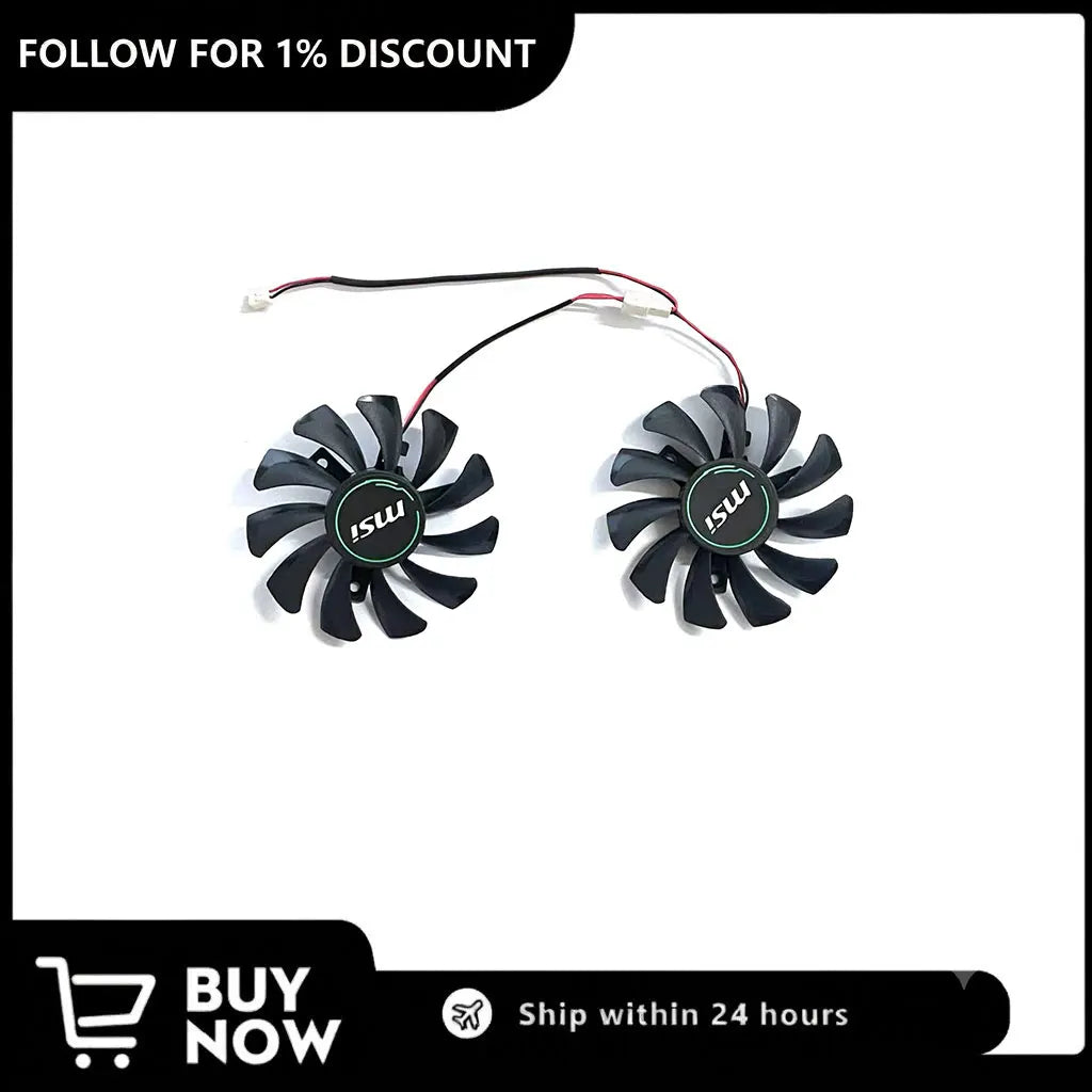 MSI GTX 1050/1650 Super 75mm Replacement GPU Fan HA8010H12F-Z