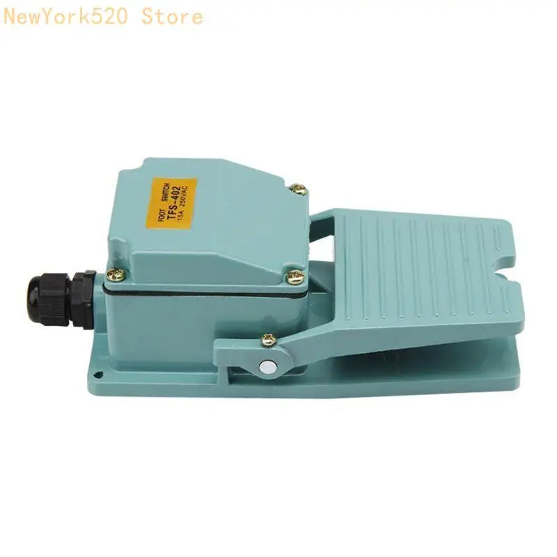 Metal Foot Switch Pedal AC250V 15A 1NO 1NC Momentary Controller