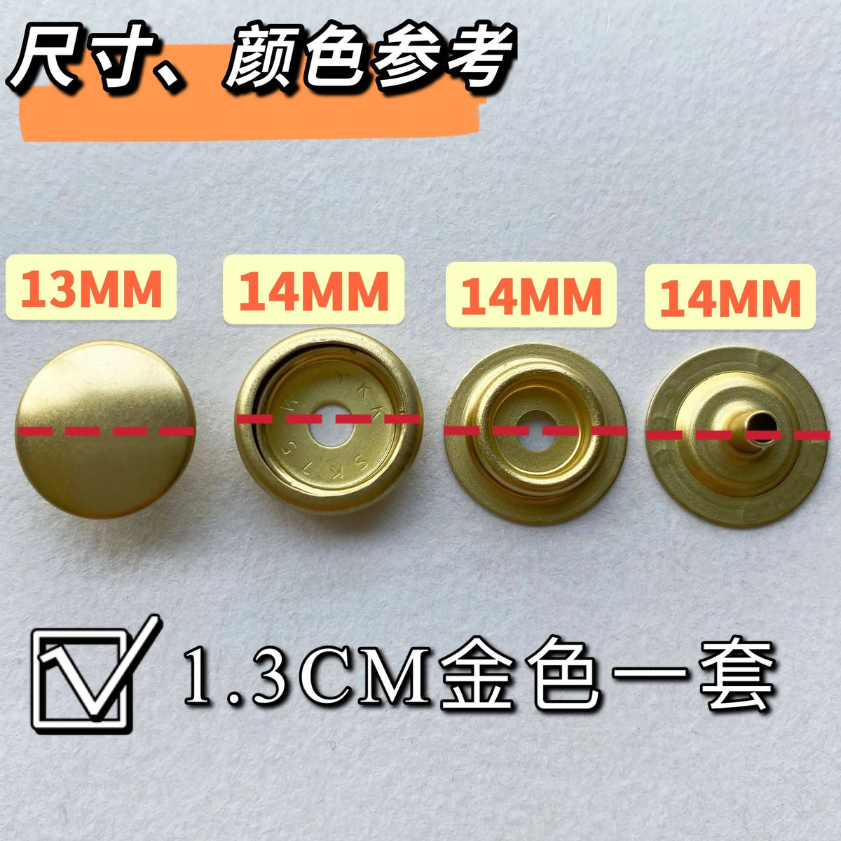 SK75 YKK All-Metal Large O-Ring Buckle Set – 10 Pcs