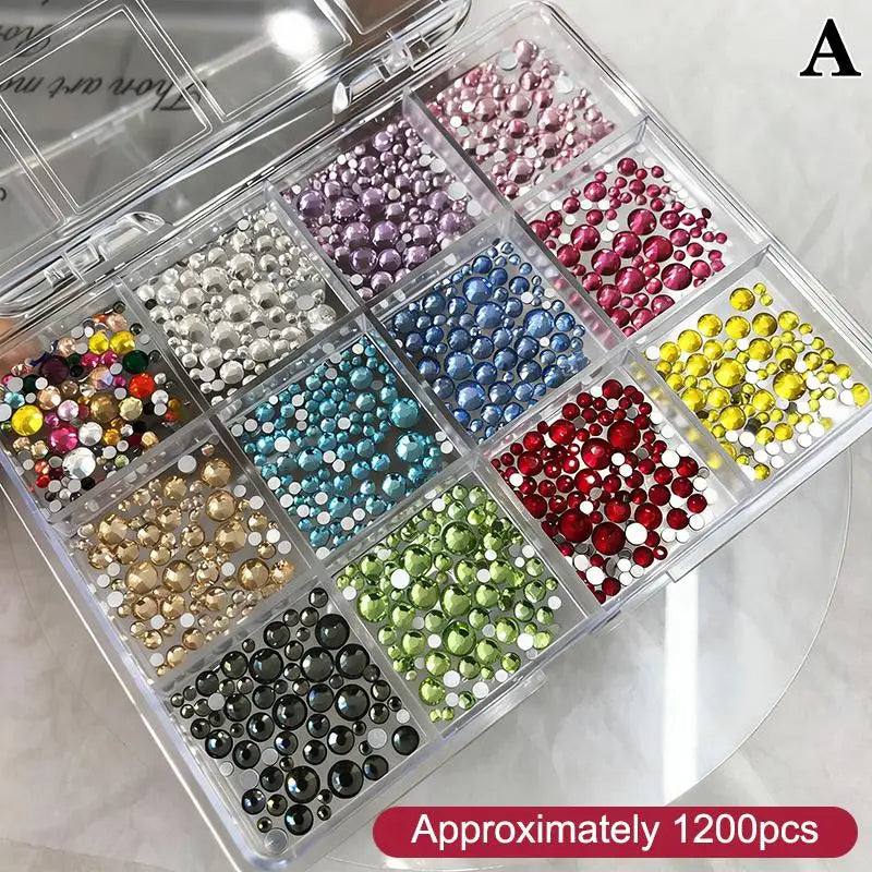 3D Nail Art Rhinestones – Heart & Butterfly Flatback Crystals