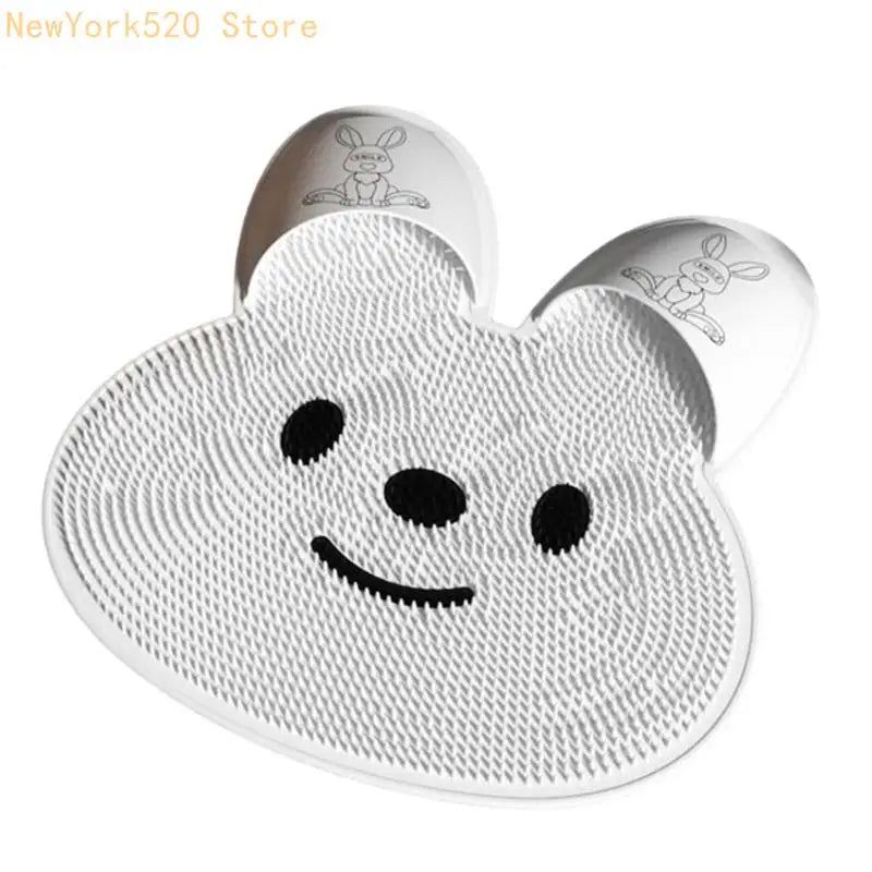 Silicone Foot Scrubber Brush & Massage Mat for Shower