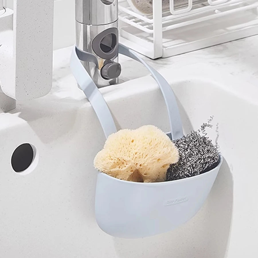 Silicone Sink Sponge Holder Drain Basket & Soap Dish