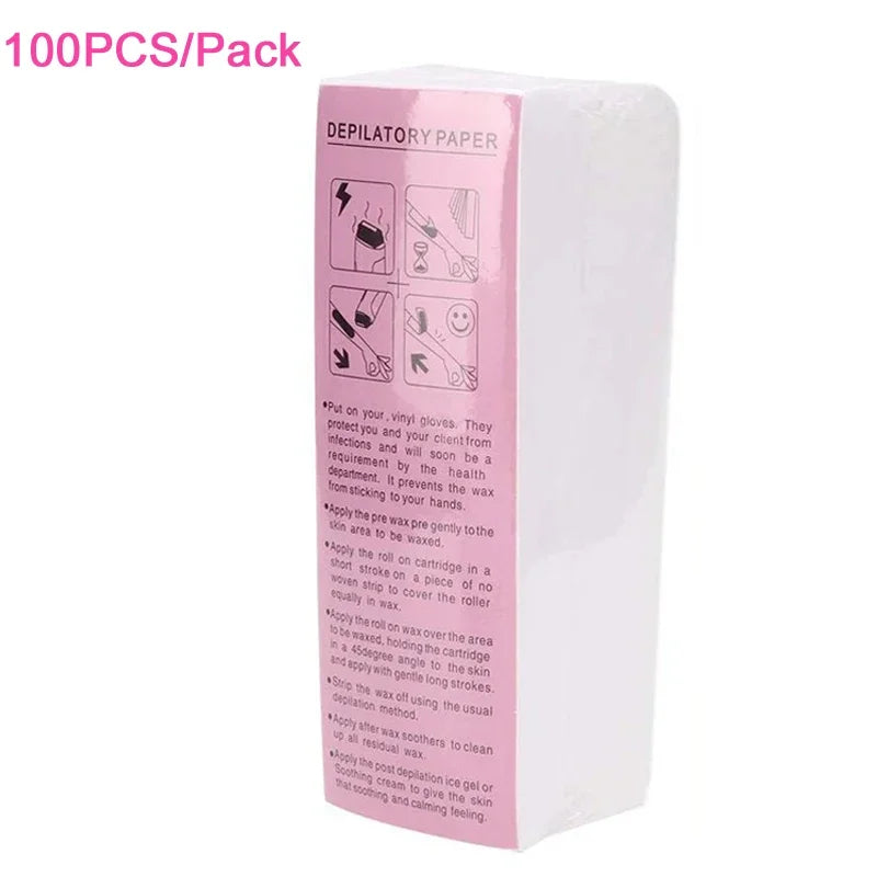 Non-Woven Waxing Strips for Hair Removal – 20/50/100 PCS