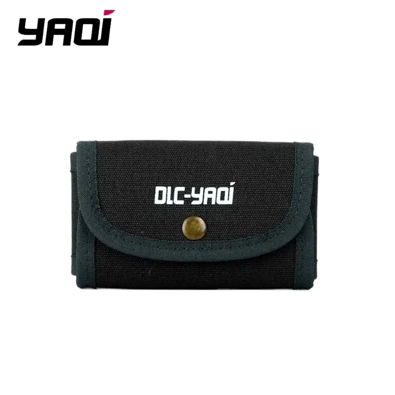 YAQI Dark Green Canvas Travel Pouch for Safety Razors