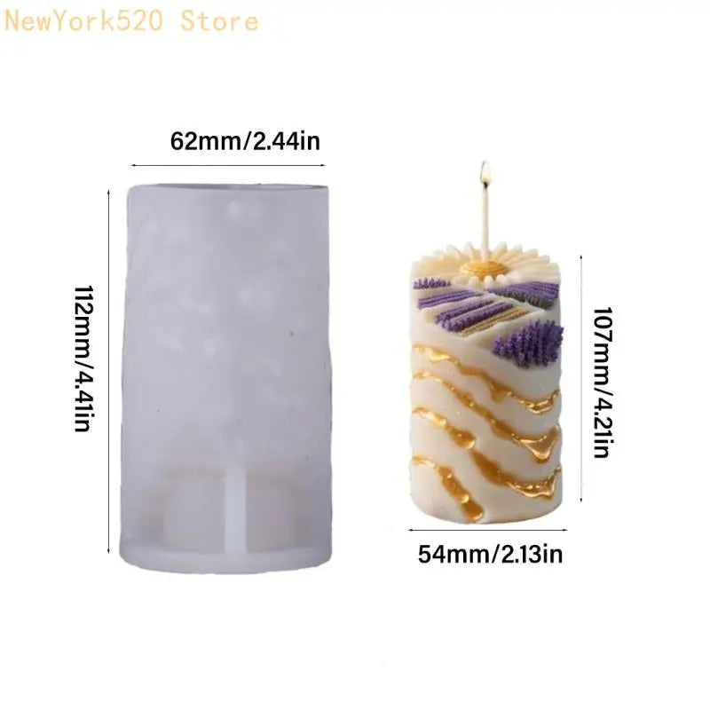 Cylinder Column Silicone Mold – Candle, Resin & Soap Making