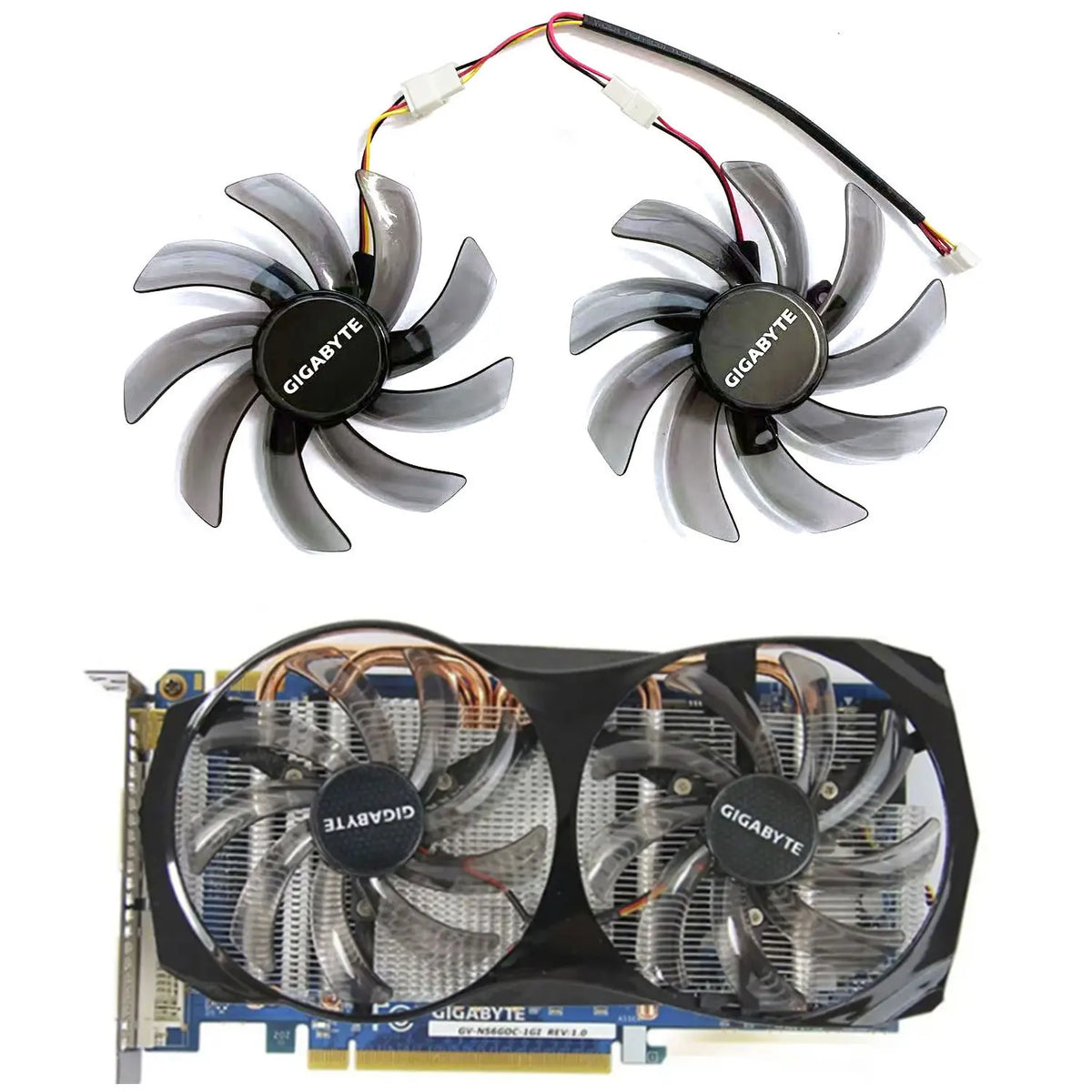 GPU Replacement Fan PLD10010S12H for Gigabyte GTX 650 660Ti