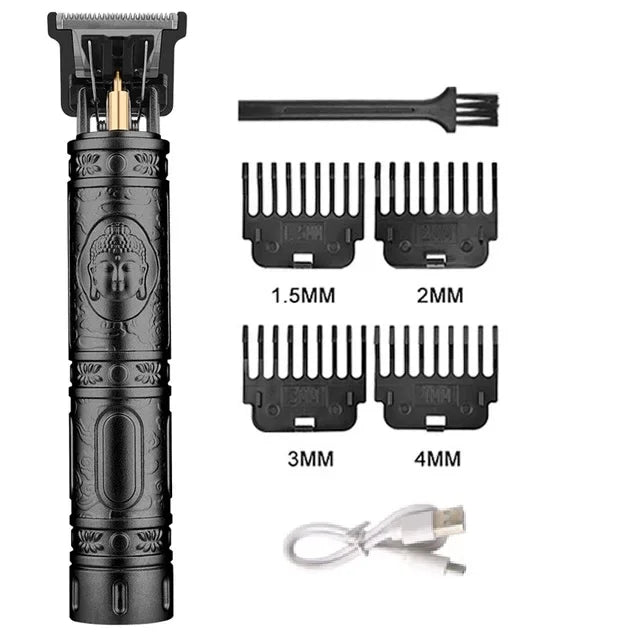 Vintage T9 Rechargeable Hair Clipper & Beard Trimmer for Men