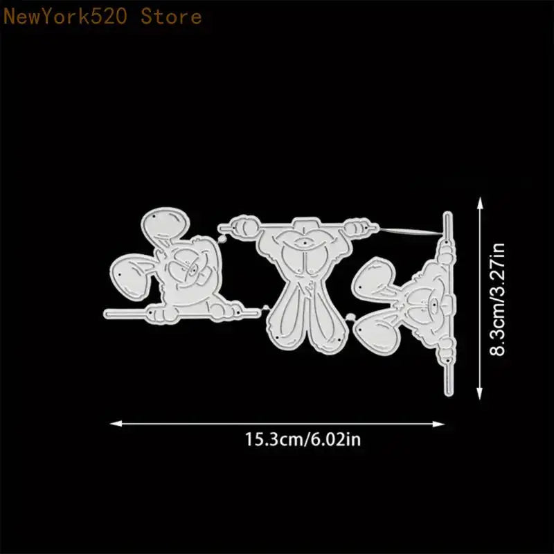 Easter Rabbit Metal Cutting Dies – Scrapbooking Embossing Stencils