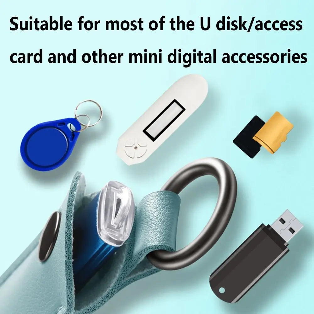 USB Flash Drive Storage Bag PVC Leather Pendrive Pouch Case
