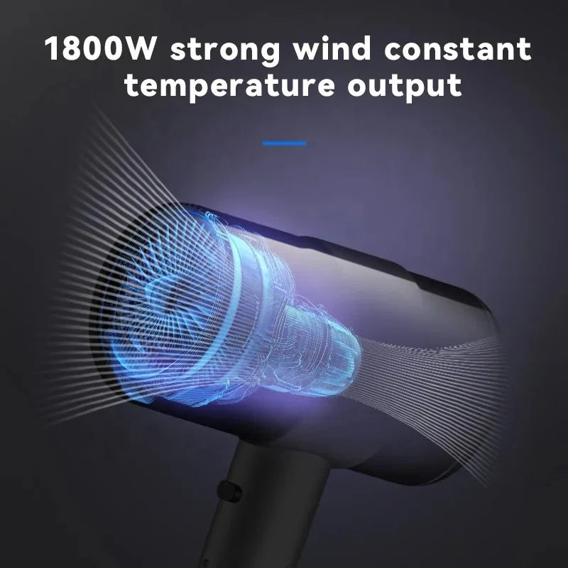 Kemei 1800W Negative Ion Hair Dryer – Lightweight & Fast Drying
