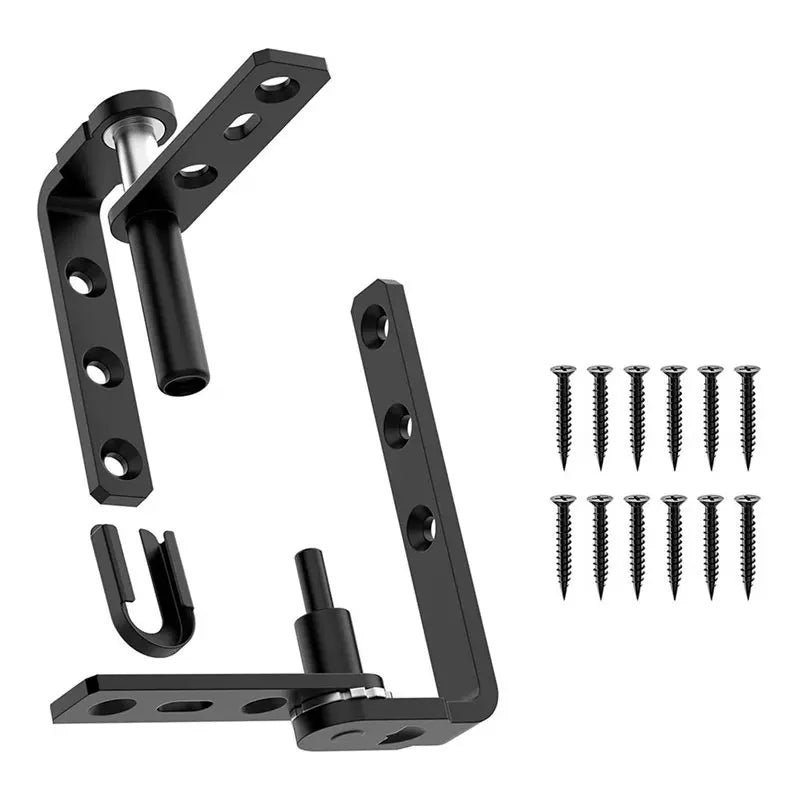 4-Pack Black Cafe Saloon Swinging Door Hinges – Stainless Steel