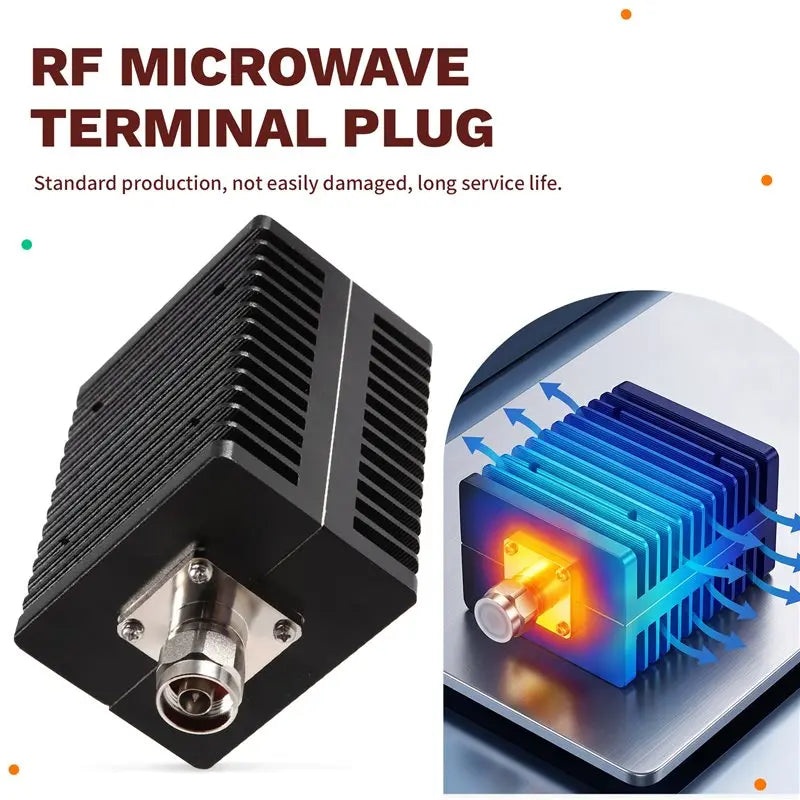 100W N-Type RF Attenuator DC–3GHz 50 Ohm High Power