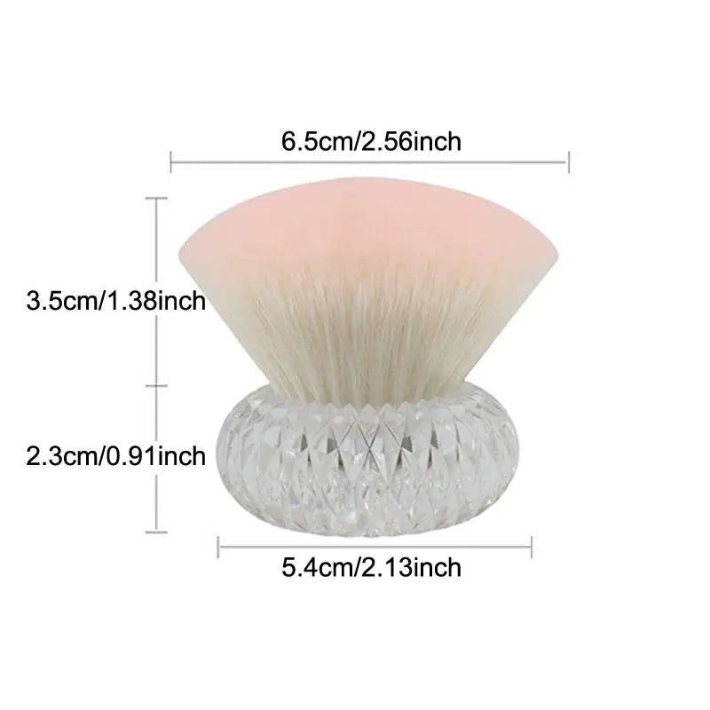 Flower Shape Nail Dust Brush – Soft Manicure Cleaning Tool