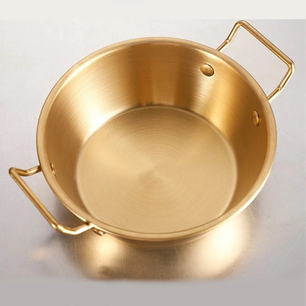 VIBE 304 Stainless Steel Snack Bowl with Handles | Mirror Polish