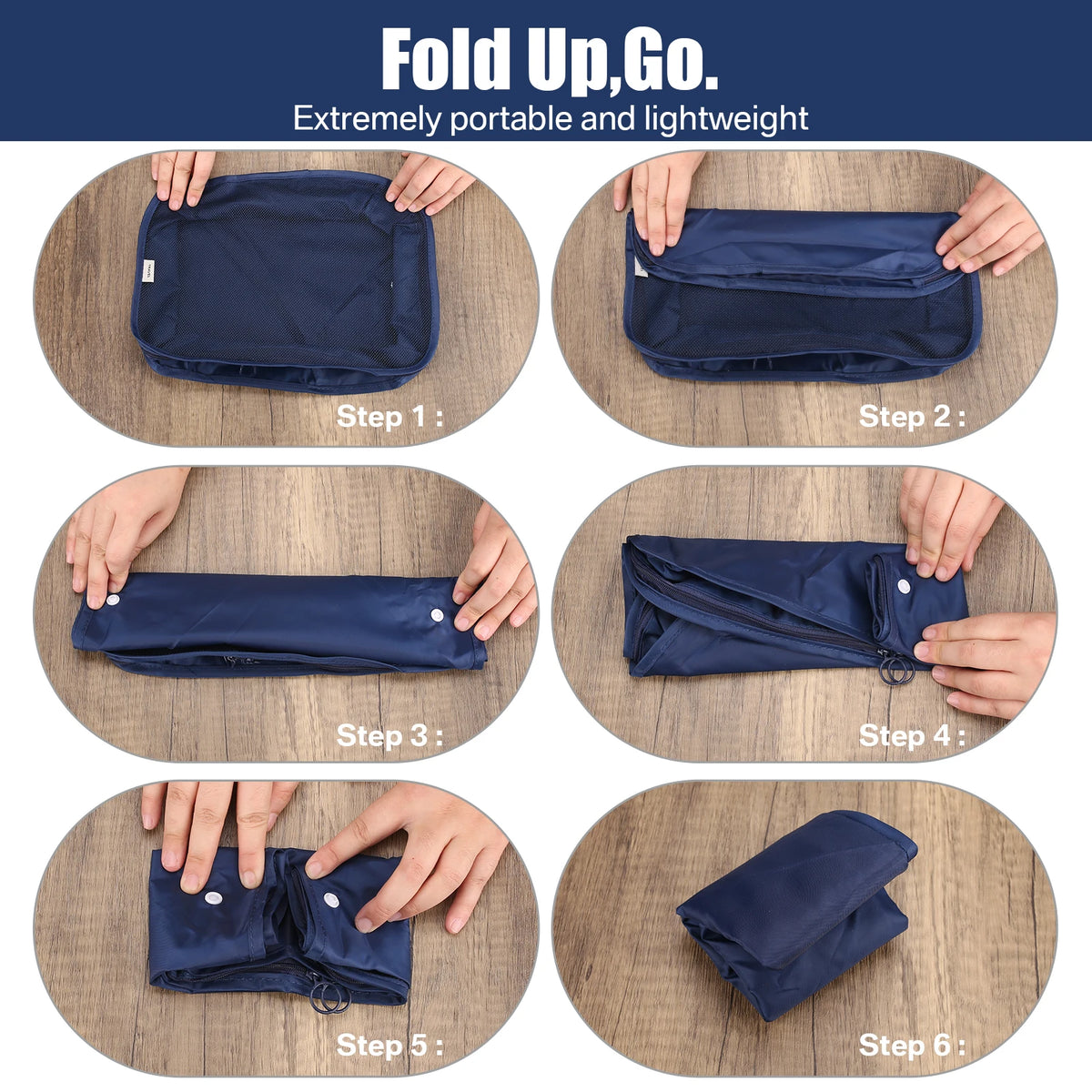 Packing Cubes for Suitcase 6/8 PCS Waterproof Travel Organizer