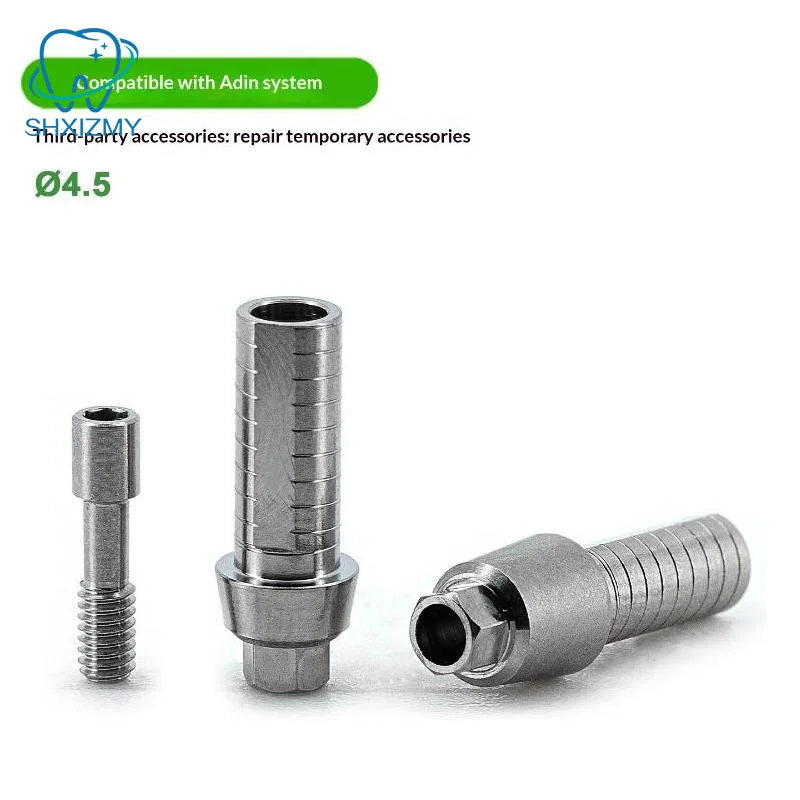 Adin Titanium Temporary Abutment Screw-Retained Implant Part 2pc