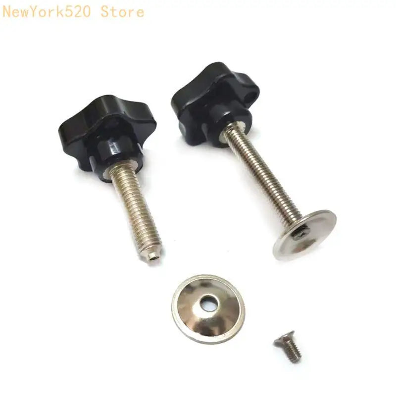5-Pack Star Knob Clamping Screws M8 M10 Male Thread Wing Nut
