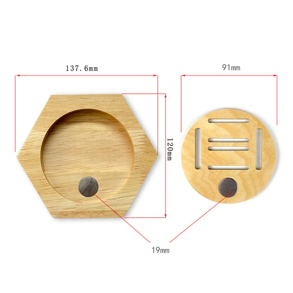 Hexagonal Wooden Medal Display Stand – Honeycomb Wall Hanger