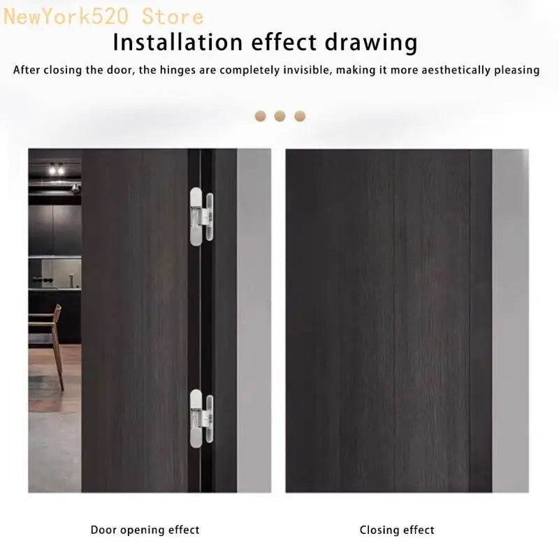 125° Aluminum Alloy Concealed Hinge for Wood & Folding Doors