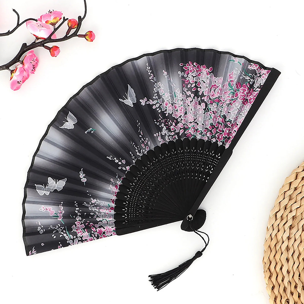 Vintage Folding Hand Fan – Chinese Dance & Home Décor Gift