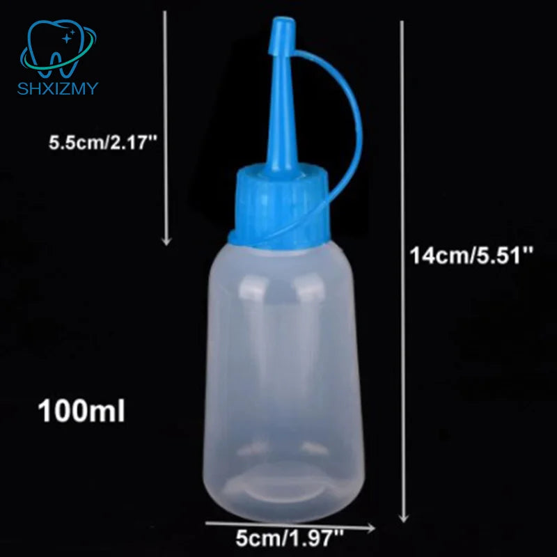 100ml Plastic Squeeze Bottle Pointed Tip Cap Liquid Dispenser