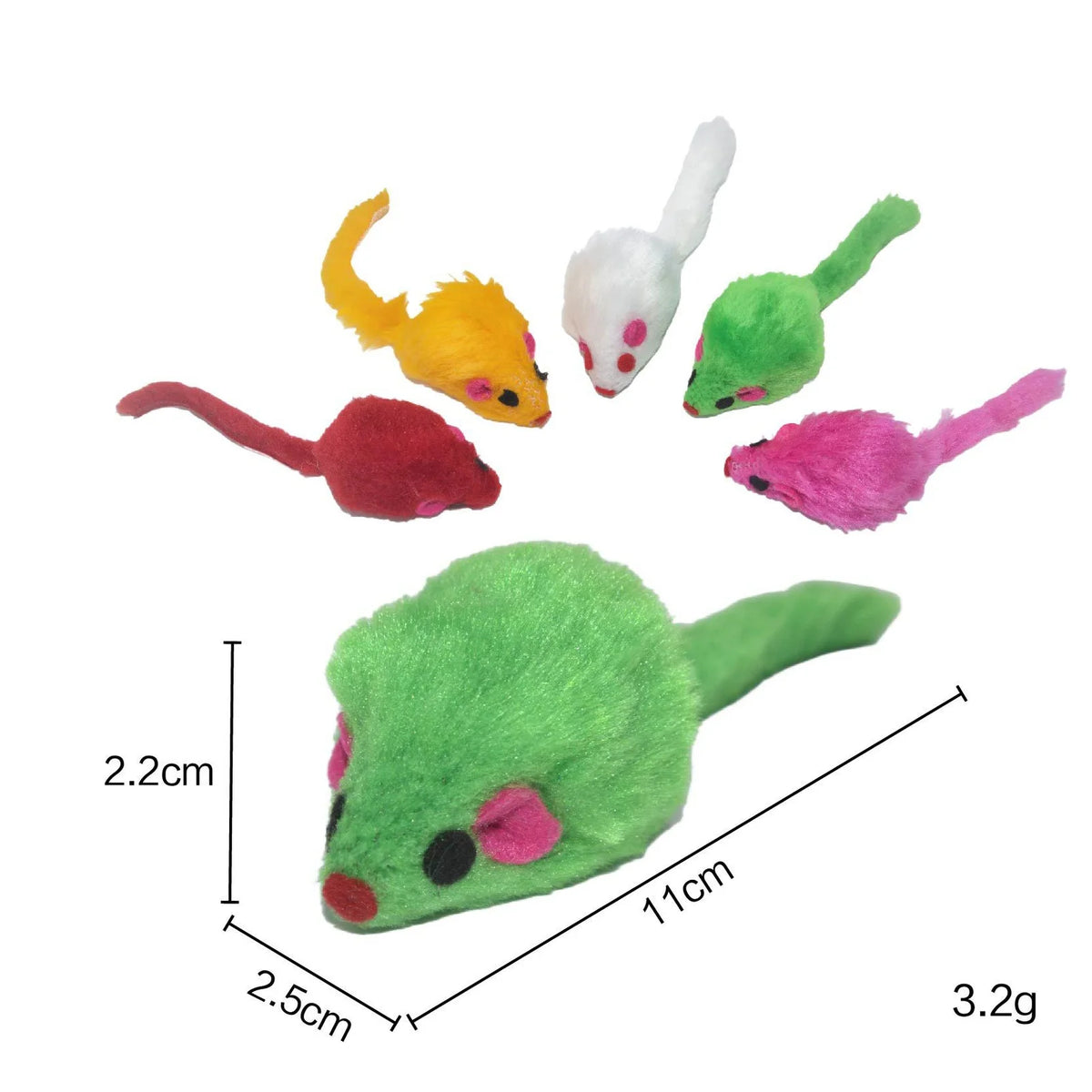 Interactive Plush Mouse Rattle Toy for Indoor Cats & Kittens
