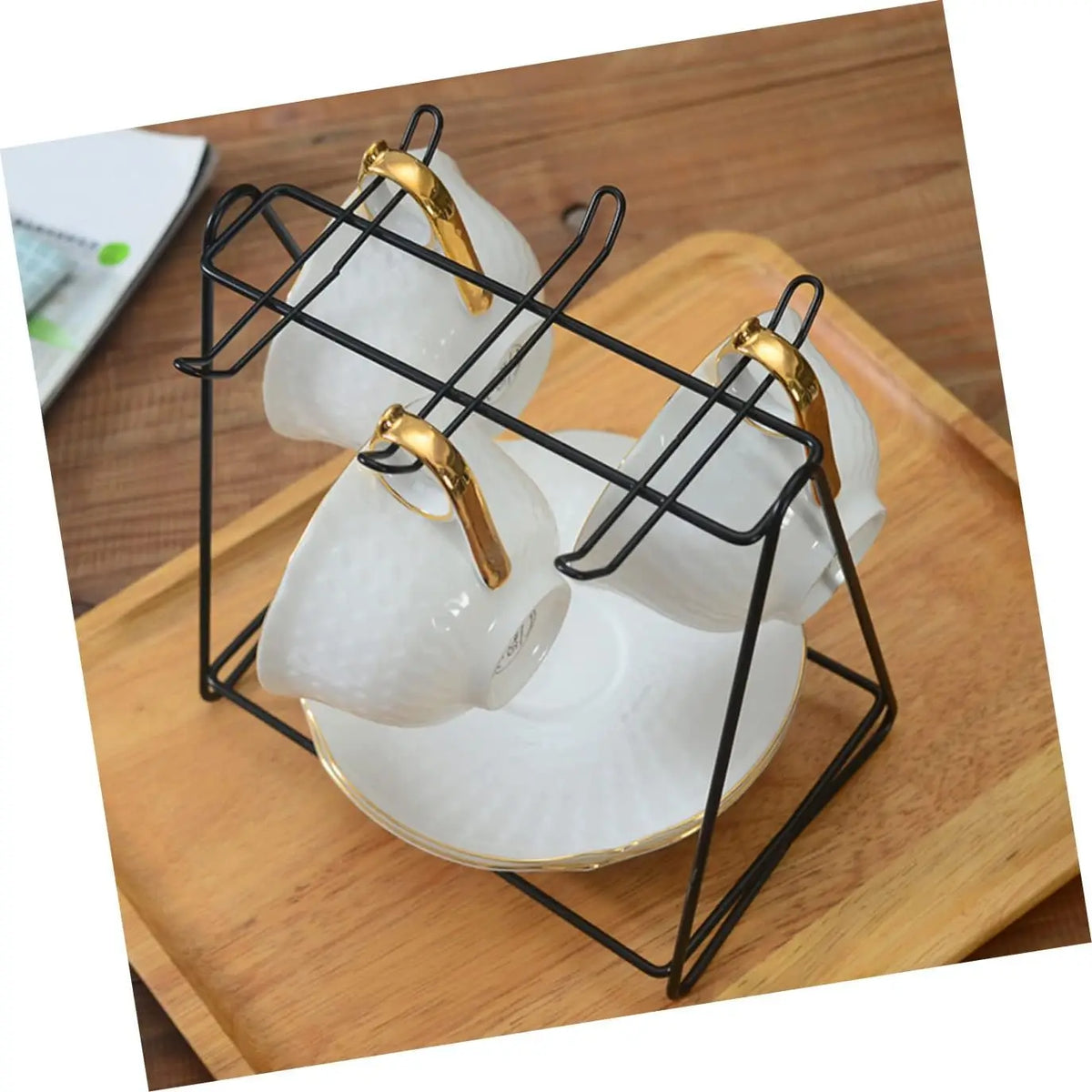 VIBE Metal Cup Holder Saucer Stand – Tea & Espresso Display