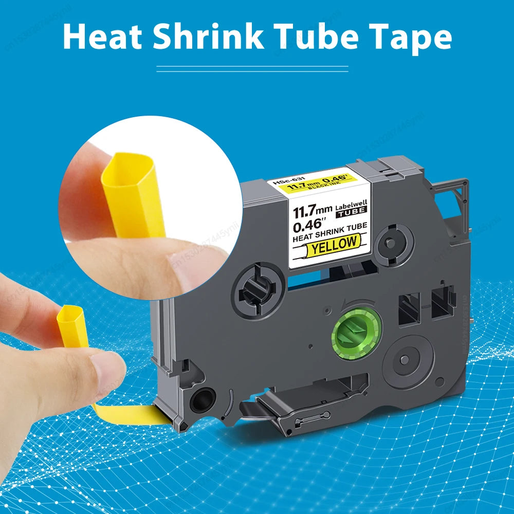HSe-231 Compatible Brother Heat Shrink Tube Tape 3/10PK
