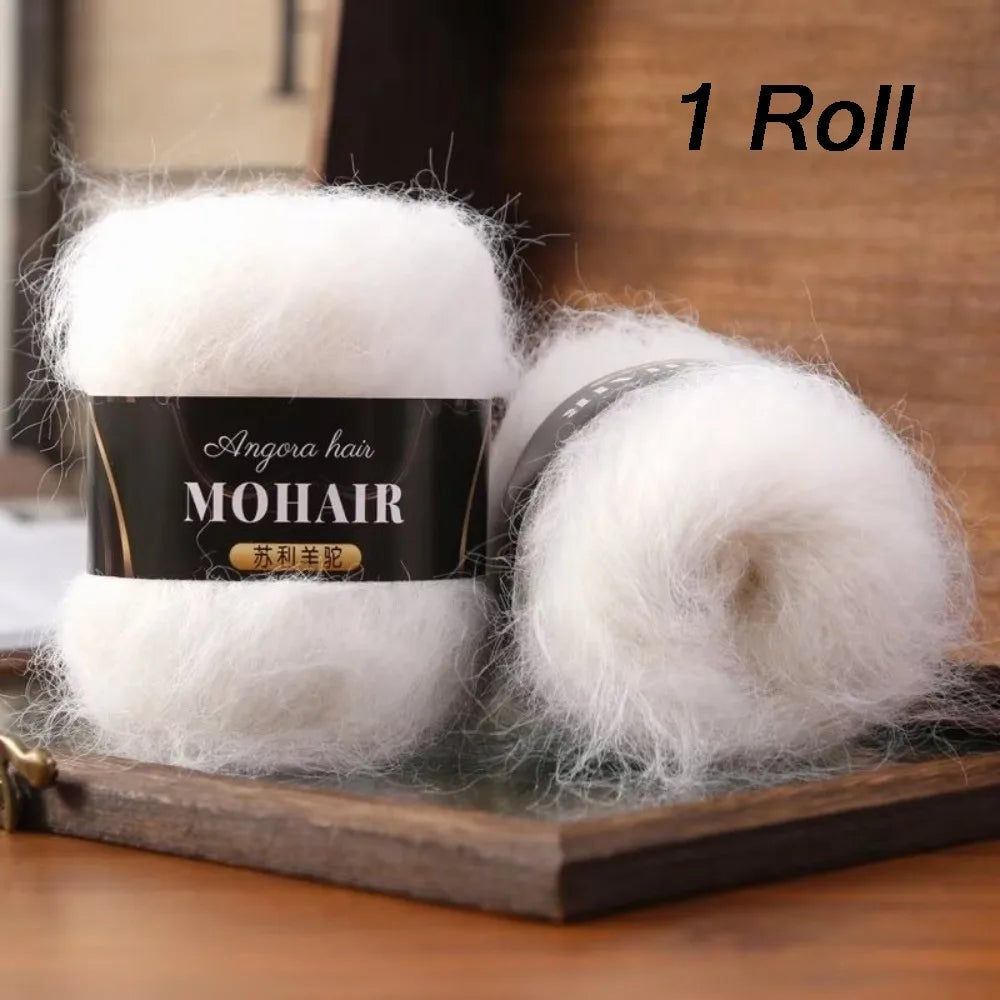 Soft Fluffy Alpaca Mohair Yarn – Knitting & Crochet
