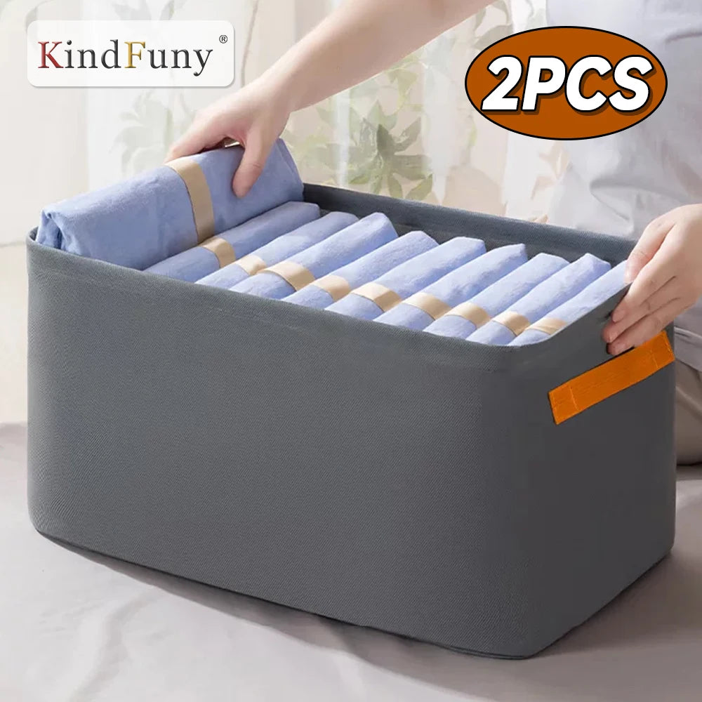 Thicken Non-Woven Clothes Storage Box & Wardrobe Organizer