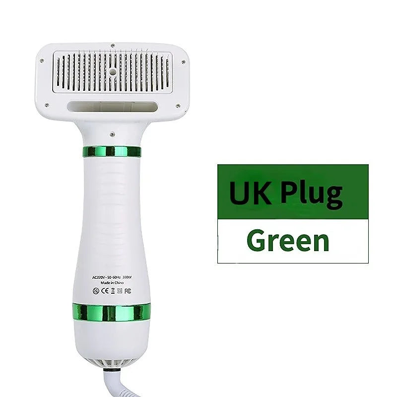 2-in-1 Pet Hair Dryer & Comb Brush – Quiet Dog Cat Groomer