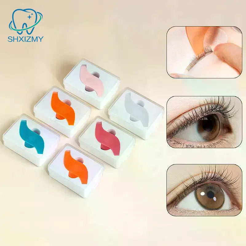 5-Pack S-Shape Eyelash Perm Brushes & Lash Lifting Comb