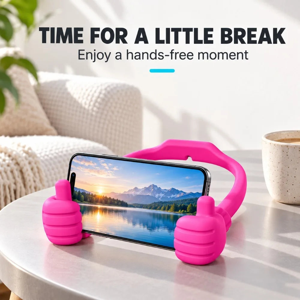 Thumbs Up Phone Holder – Colorful Fun Desktop Stand