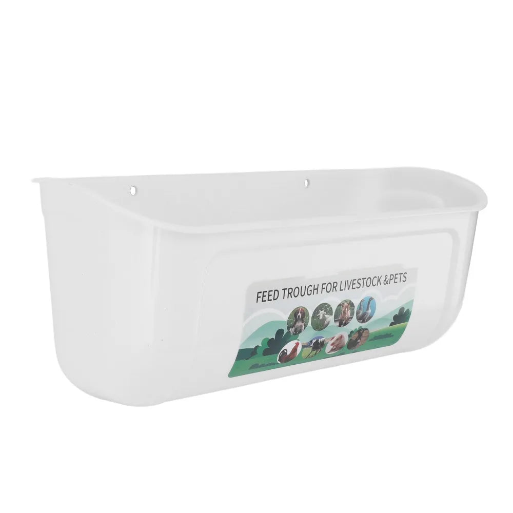 4-Pack Hanging Chicken Feeder Trough with Clips – 2800ml PP