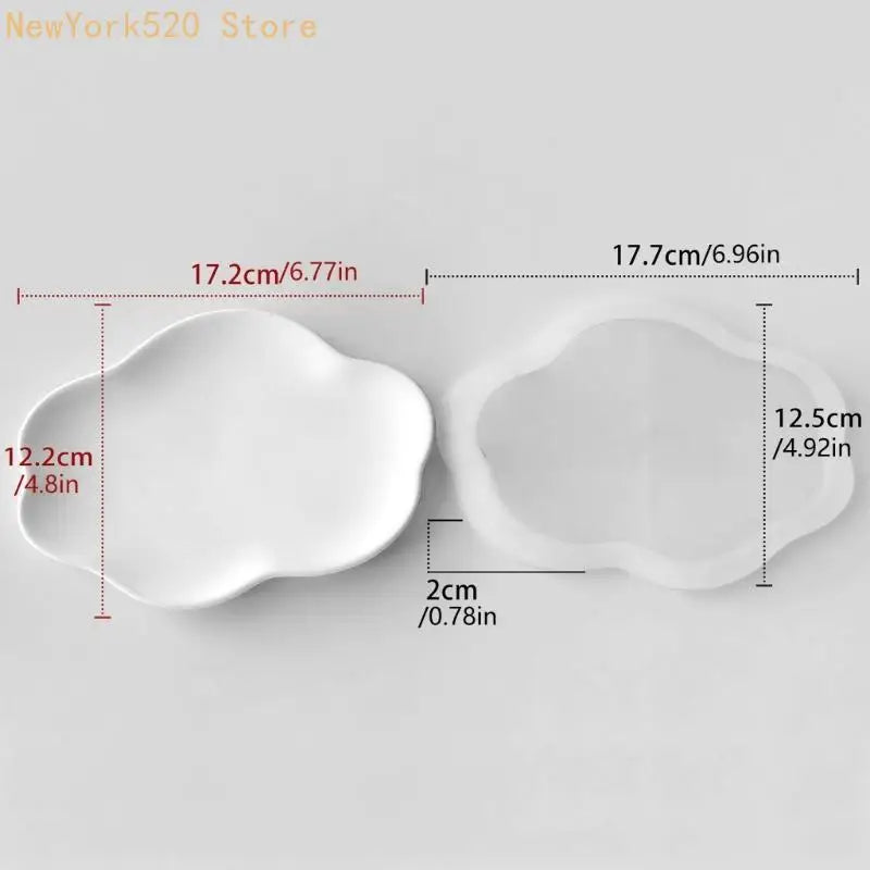 Cloud Shape Silicone Mold for Resin, Gypsum & Tray Making
