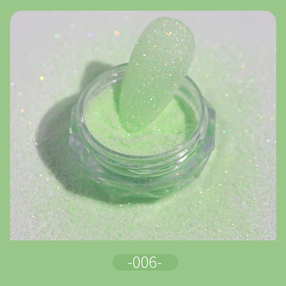 Holographic Sugar Nail Glitter Powder – 8 Candy Pastel Colors
