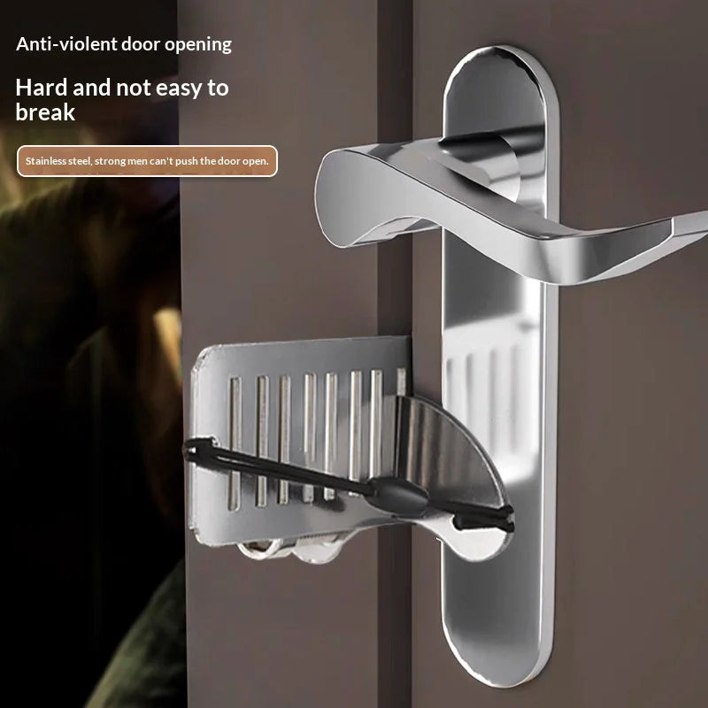 Stainless Steel Portable Travel Door Lock & Security Stopper