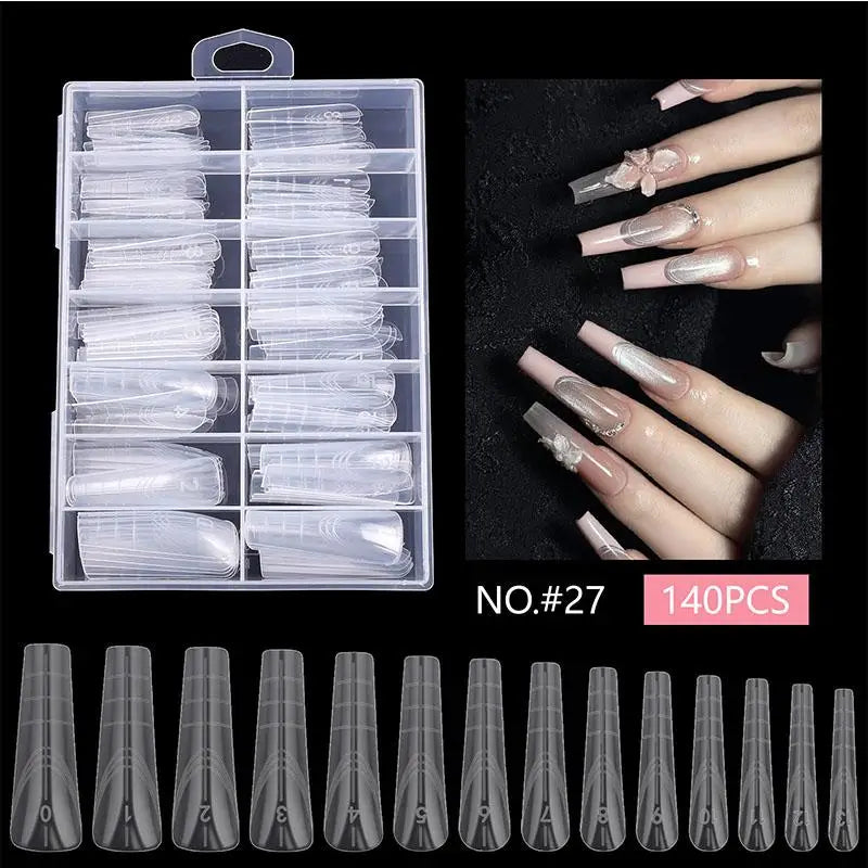 Dual System Nail Extension Forms – 70/140/150 Pcs False Tips