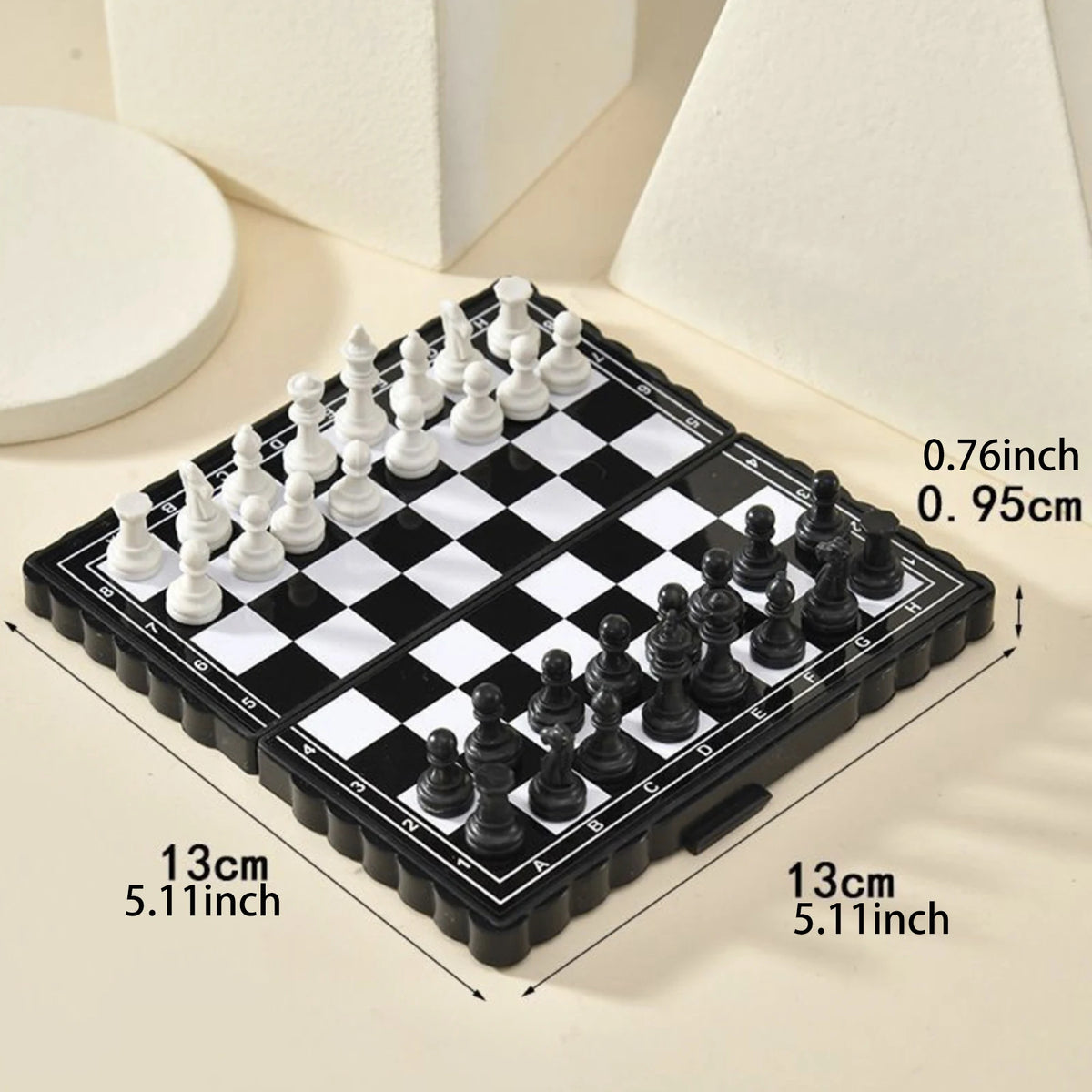 Portable Mini Magnetic Chess Set – Foldable Travel Board Game